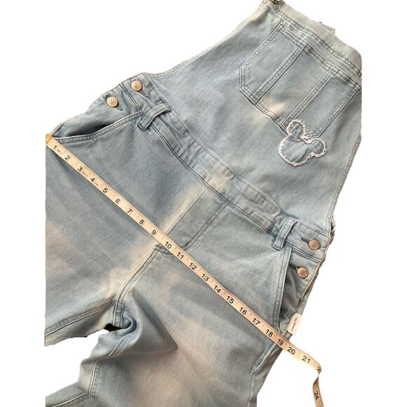 Disney Women's Our Universe Mickey Mouse 28 Overalls Blue Jeans Long Pant XS NEW - Picture 12 of 12